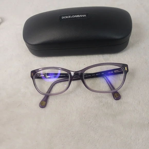 Authentic Pre-owned Dolce & Gabbana D&G purple blue eyeglasses - Picture 3 of 9